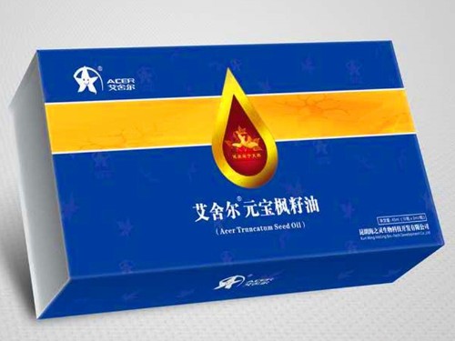 融匯草木精華，煥發(fā)青春魅力！昆明海之靈艾舍爾元寶楓籽油包裝盒定制